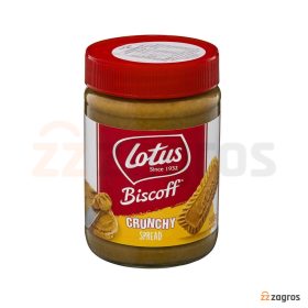 کرم بیسکویت لوتوس مدل Biscoff Crunchy Spread وزن 380 گرم