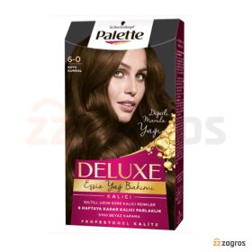 کیت رنگ مو خرمایی تیره پلت سری Deluxe مدل Kalici شماره 6.0