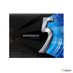 آدامس بدون قند فایو Five5 مدل Cobalt با طعم نعناع تند بسته 15 عددی آدامس بدون قند فایو Five5 مدل Cobalt با طعم نعناع تند بسته 15 عددی
