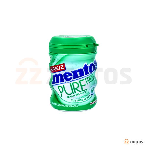 آدامس مغزدار منتوس سری Pure Fresh با طعم نعناع سبز 60 گرم