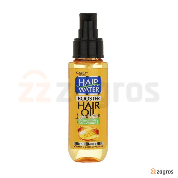 روغن مو کامان مدل Hair Water حاوی آرگان و کراتین مناسب انواع مو 70 میل