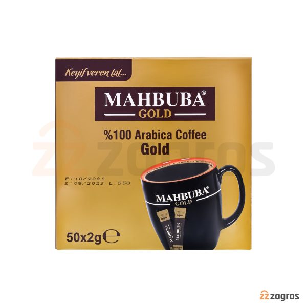 پودر قهوه فوری Mahbuba مدل Gold بسته 2 عددی