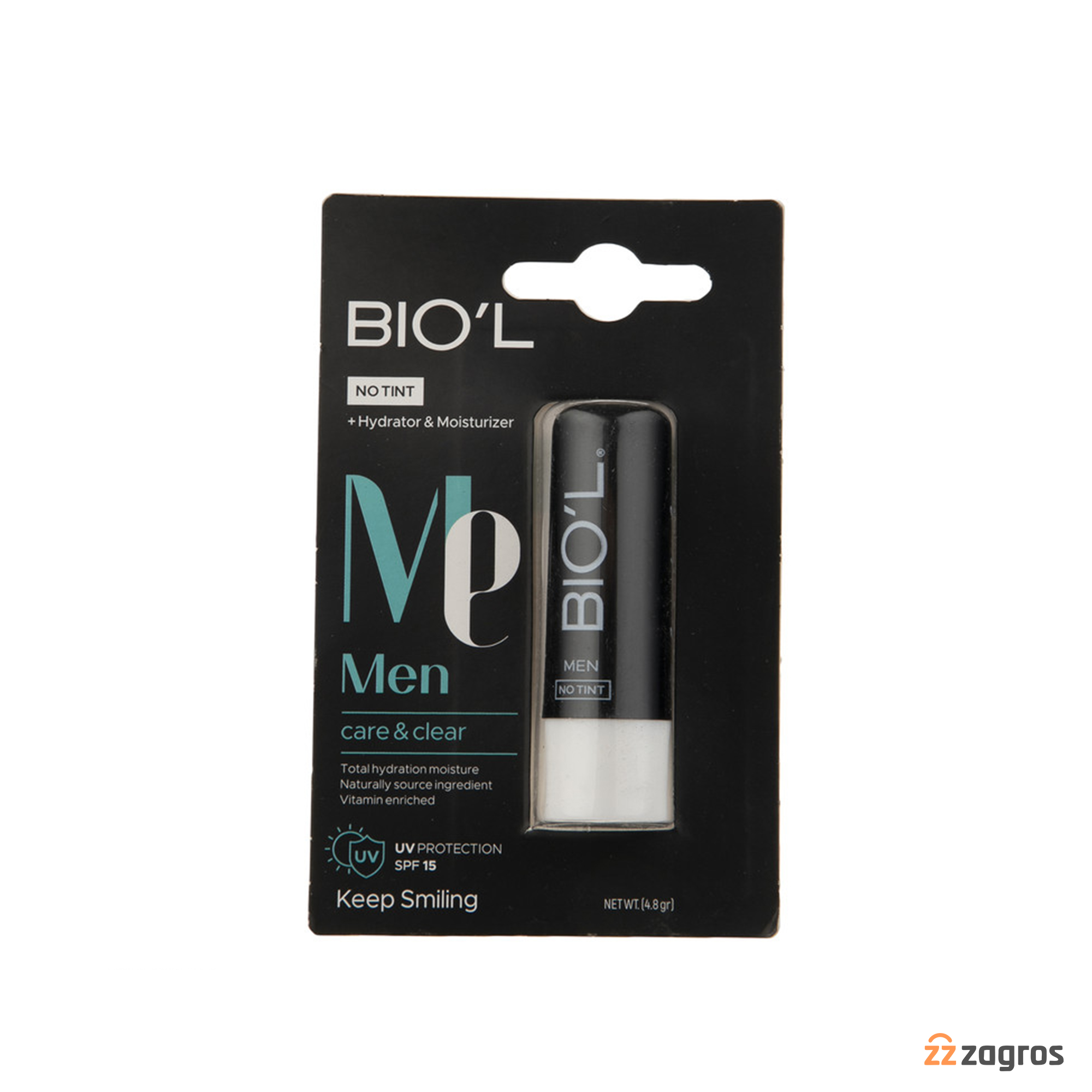 بالم لب مردانه بیول مدل Care & Clear با Spf15 وزن 4.8 گرم