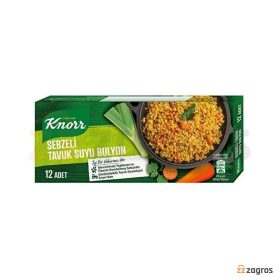 عصاره مرغ و سبزیجات کنور Knorr بسته 12 عددی