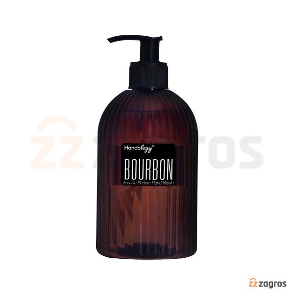 مایع دستشویی پرفیوم هندولوژی مدل Bourbon با چوبی و مرکباتی 470 میل