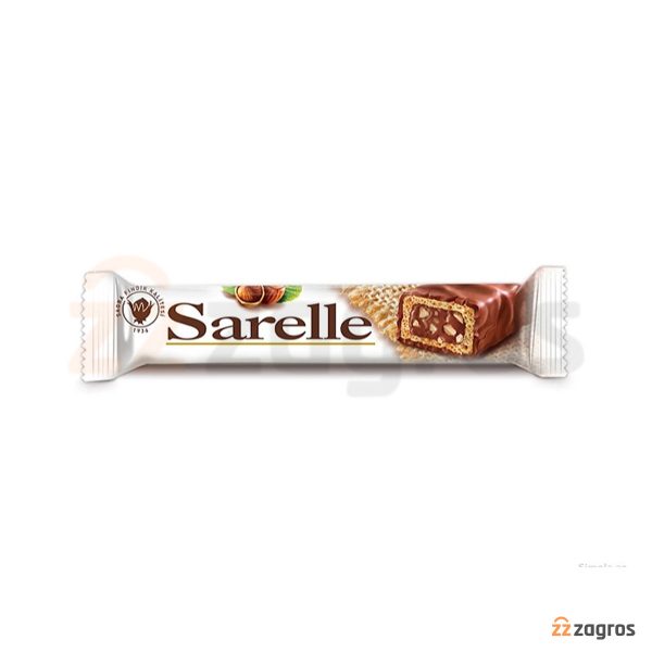 ویفر Sarelle با مغز فندق و روکش شکلات شیری 33 گرم