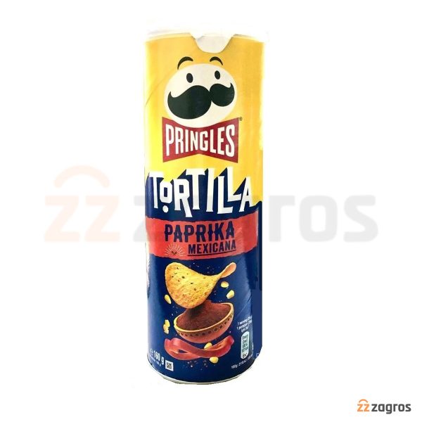 چیپس پرینگلز مدل Tortilla با طعم پاپریکا 160 گرم