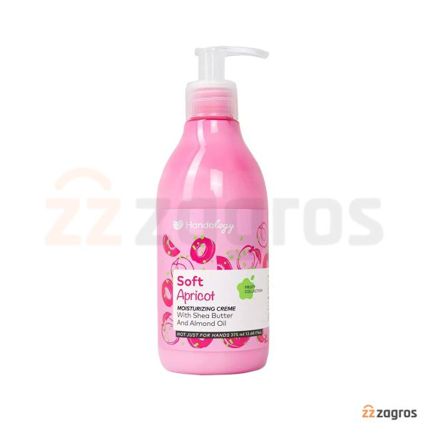 کرم مرطوب کننده پوست هندولوژی مدل Soft Apricot حاوی روغن بادام 375 میل