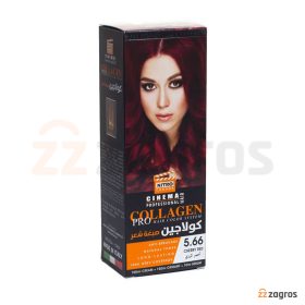 کیت رنگ مو قرمز گیلاسی نیترو کانادا سری Collagen شماره 5.66