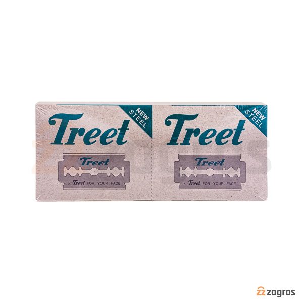 تیغ اصلاح سنتی Treet مدل New Steel بسته 200 عددی