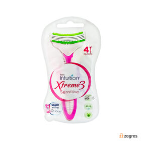 خودتراش زنانه 3 تیغ شیک مدل Xtreme3 Sensitive بسته 4 عددی