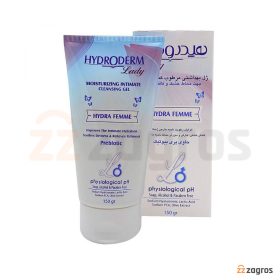 ژل بهداشتی مرطوب کننده بانوان هیدرودرم لیدی مدل Hydra Femme حاوی پروبیوتیک 150 میل