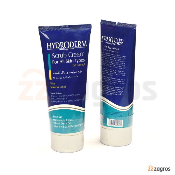 کرم اسکراب و پاک کننده صورت هیدرودرم مناسب انواع پوست 200 گرم