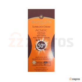 کرم ضد آفتاب فاقد چربی سان سیف +SPF50 رنگ بژ روشن مناسب پوست چرب، مختلط و مستعد آکنه 50 میل کرم ضد آفتاب فاقد چربی سان سیف +SPF50 رنگ بژ روشن مناسب پوست چرب، مختلط و مستعد آکنه 50 میل
