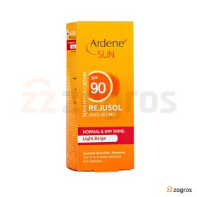 کرم ضد آفتاب و ضد چروک رجوسول آردن سان Spf90 رنگ بژ روشن مناسب پوست معمولی و خشک 50 میل