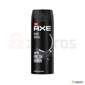 اسپری بدن دئودورانت مردانه آکس مدل Black حجم 150 میل اسپری بدن دئودورانت مردانه آکس مدل Black حجم 150 میل