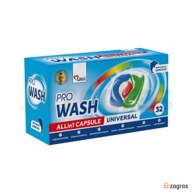 قرص ماشین لباسشویی Pro Wash سری Universal مدل All In 1 بسته 32 عددی