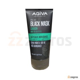 ماسک سیاه صورت پیل آف آگیوا حاوی کربن فعال 150 میل