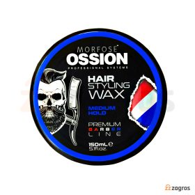 واکس مو مورفوس Ossion سری Premium Barber مدل Medium Hold حجم 150 میل