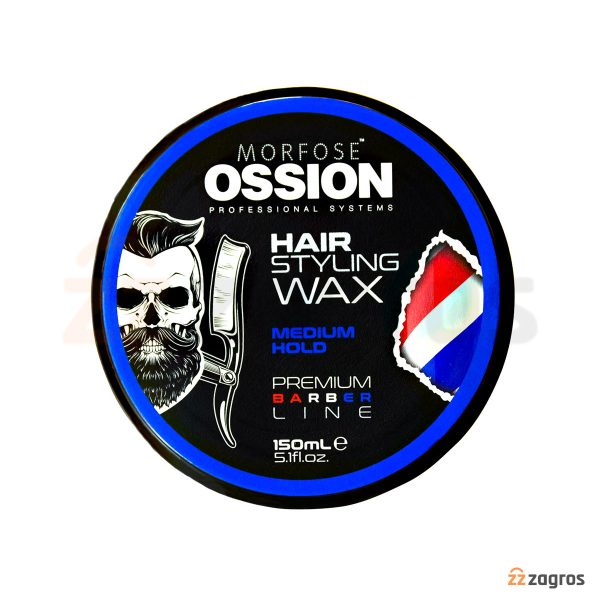 واکس مو مورفوس Ossion سری Premium Barber مدل Medium Hold حجم 150 میل