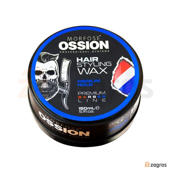 واکس مو مورفوس Ossion سری Premium Barber مدل Medium Hold حجم 150 میل