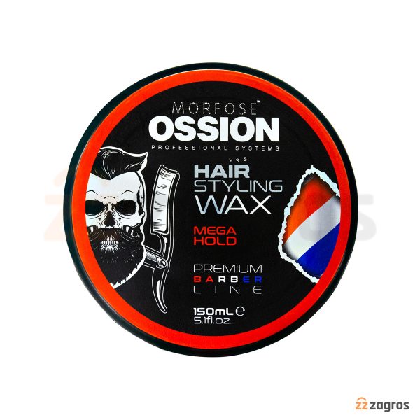 واکس مو مورفوس Ossion سری Premium Barber مدل Mega Hold حجم 150 میل