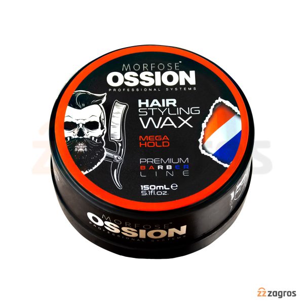 واکس مو مورفوس Ossion سری Premium Barber مدل Mega Hold حجم 150 میل