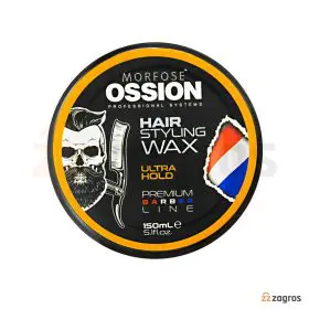 واکس مو مورفوس Ossion سری Premium Barber مدل Ultra Hold حجم 150 میل واکس مو مورفوس Ossion سری Premium Barber مدل Ultra Hold حجم 150 میل