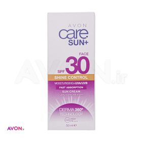 کرم ضد آفتاب بی رنگ آون فاقد چربی SPF30 مدل Shine Control حجم 50 میل