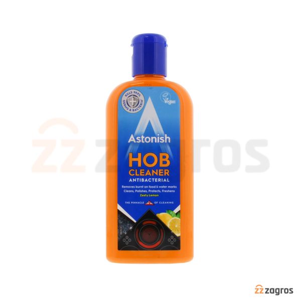 کرم پاک کننده اجاق گاز شیشه ای استونیش مدل Hob Cleaner با رایحه لیمو 235 میل