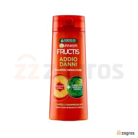 شامپو ترمیم کننده گارنیر Fructis حاوی روغن آملا و کراتین گیاهی مناسب موهای آسیب دیده 250 میل