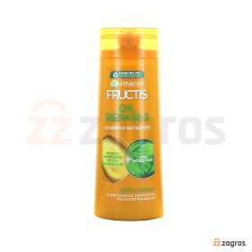 شامپو مغذی گارنیر Fructis حاوی روغن آووکادو، نارگیل و زیتون مناسب موهای خشک 250 میل