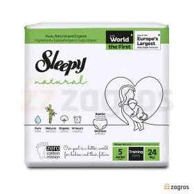 پوشک بچه شورتی اسلیپی سایز 5 بسته 24 عددی