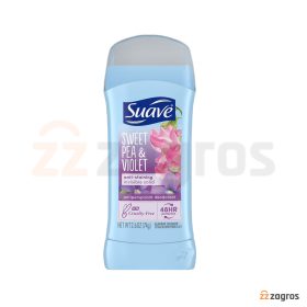 استیک ضد تعریق و دئودورانت زنانه سواو Suave مدل Sweet Pea & Violet وزن 74 گرم