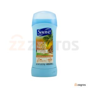 استیک ضد تعریق و دئودورانت زنانه سواو Suave مدل tropical paradise وزن 74 گرم