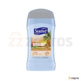 استیک ضد تعریق و دئودورانت زنانه سواو Suave مدل tropical paradise وزن 74 گرم