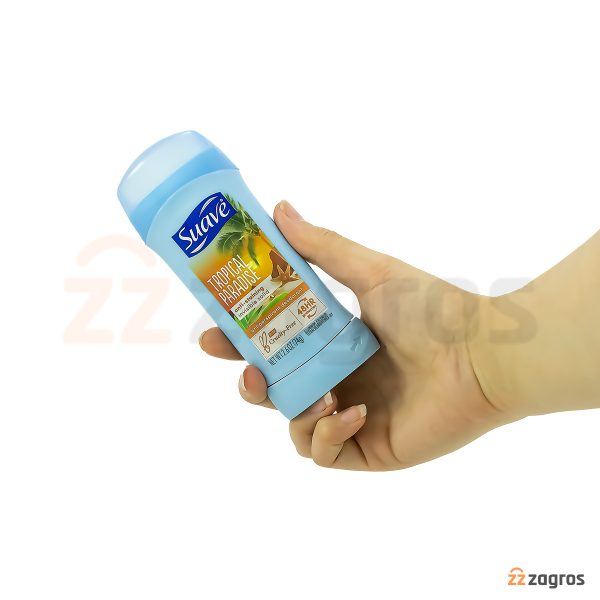 استیک ضد تعریق و دئودورانت زنانه سواو Suave مدل Tropical Paradise وزن 74 گرم