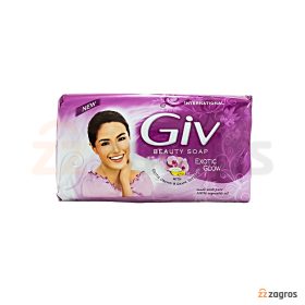 صابون جیو Giv مدل Exotic Glow حاوی روغن گل ارکیده و هسته انگور 140 گرم