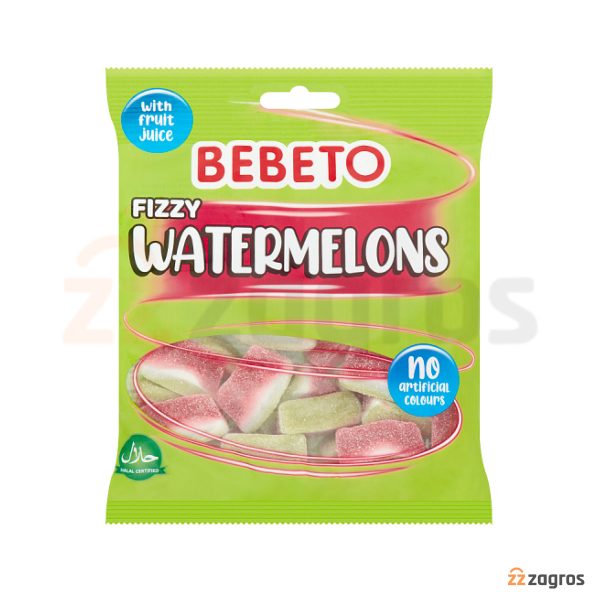 پاستیل ببتو مدل Fizzy Watermelons وزن 130 گرم