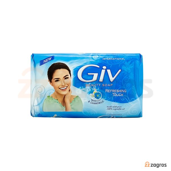 صابون جیو Giv مدل Refreshing Touch حاوی عصاره گل سوسن و بابونه 140 گرم