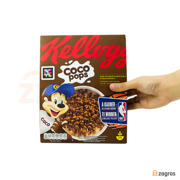 غلات صبحانه شکلاتی کلاگز مدل Coco Pops وزن 330 گرم