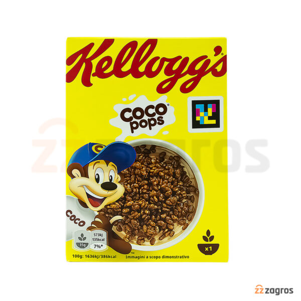 غلات صبحانه شکلاتی کلاگز مدل Coco Pops وزن 35 گرم