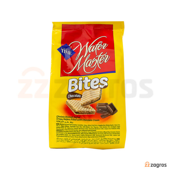 ویفر با کرم شکلاتی Cizmeci Time ویفر مستر مدل Bites وزن 180 گرم