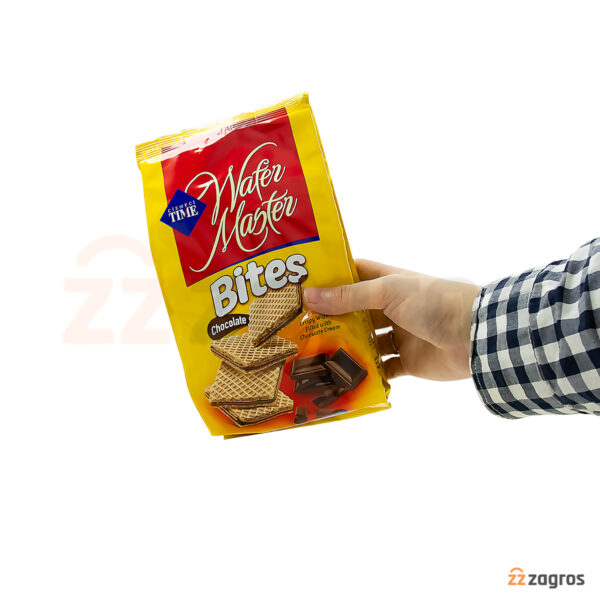 ویفر با کرم شکلاتی Cizmeci Time ویفر مستر مدل Bites وزن 180 گرم