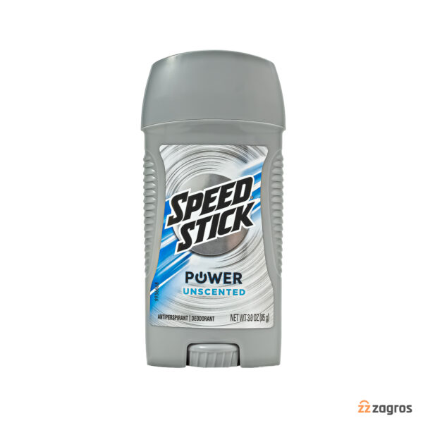 استیک ضد تعریق و دئودورانت مردانه اسپید استیک مدل Power Unscented وزن 85 گرم