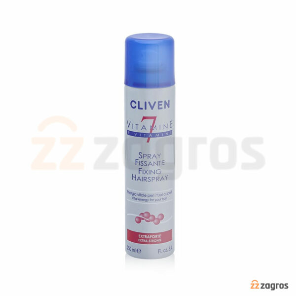 اسپری نگهدارنده حالت مو 7 ویتامین کلیون مدل Extra Strong حجم 250 میل