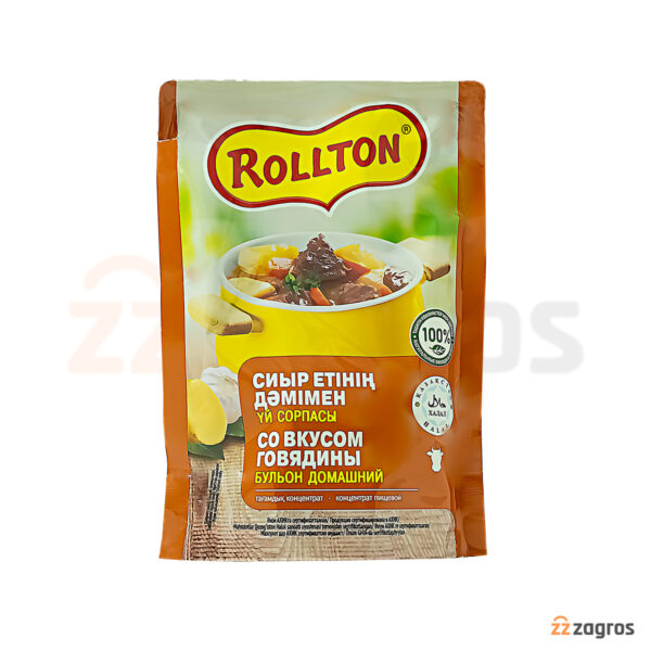 سوپ خانگی با طعم گوشت گاو رولتون Rollton وزن 90 گرم