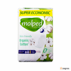 نوار بهداشتی مولپد ویژه شب سری Pure & Soft سایز خیلی بزرگ بسته 16 عددی نوار بهداشتی مولپد ویژه شب سری Pure & Soft سایز خیلی بزرگ بسته 16 عددی