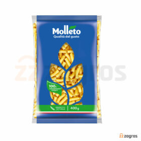 پاستا با فرم لوله ای شیاردار Molleto وزن 400 گرم