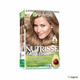 کیت رنگ مو گارنیر سری Nutrisse Ultra Creme شماره 7 پایه رنگ خرمایی